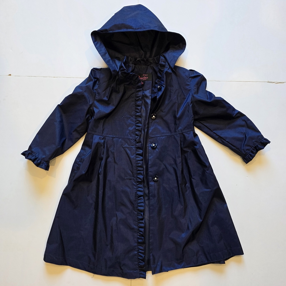 Rothschild Navy Blue Kids Raincoat with Hood